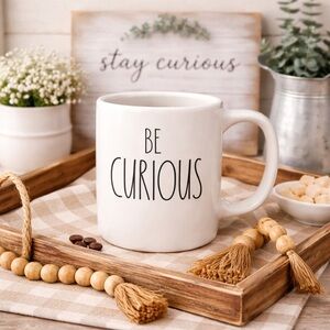 Rae Dunn‎ Be Curious Ceramic Coffee Mug